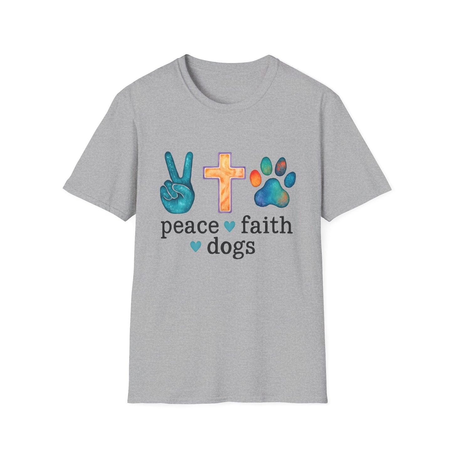 Peace, Faith, Dogs T-Shirt