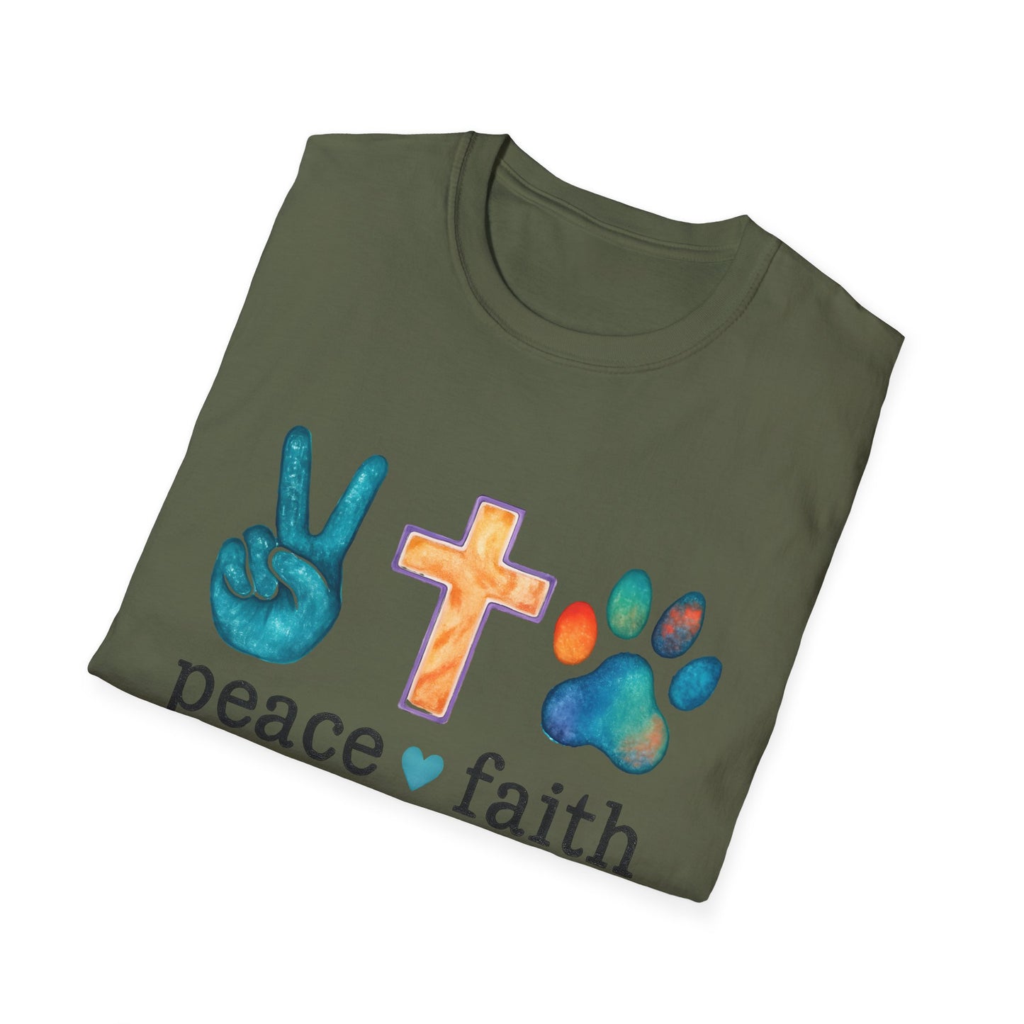 Peace, Faith, Dogs T-Shirt