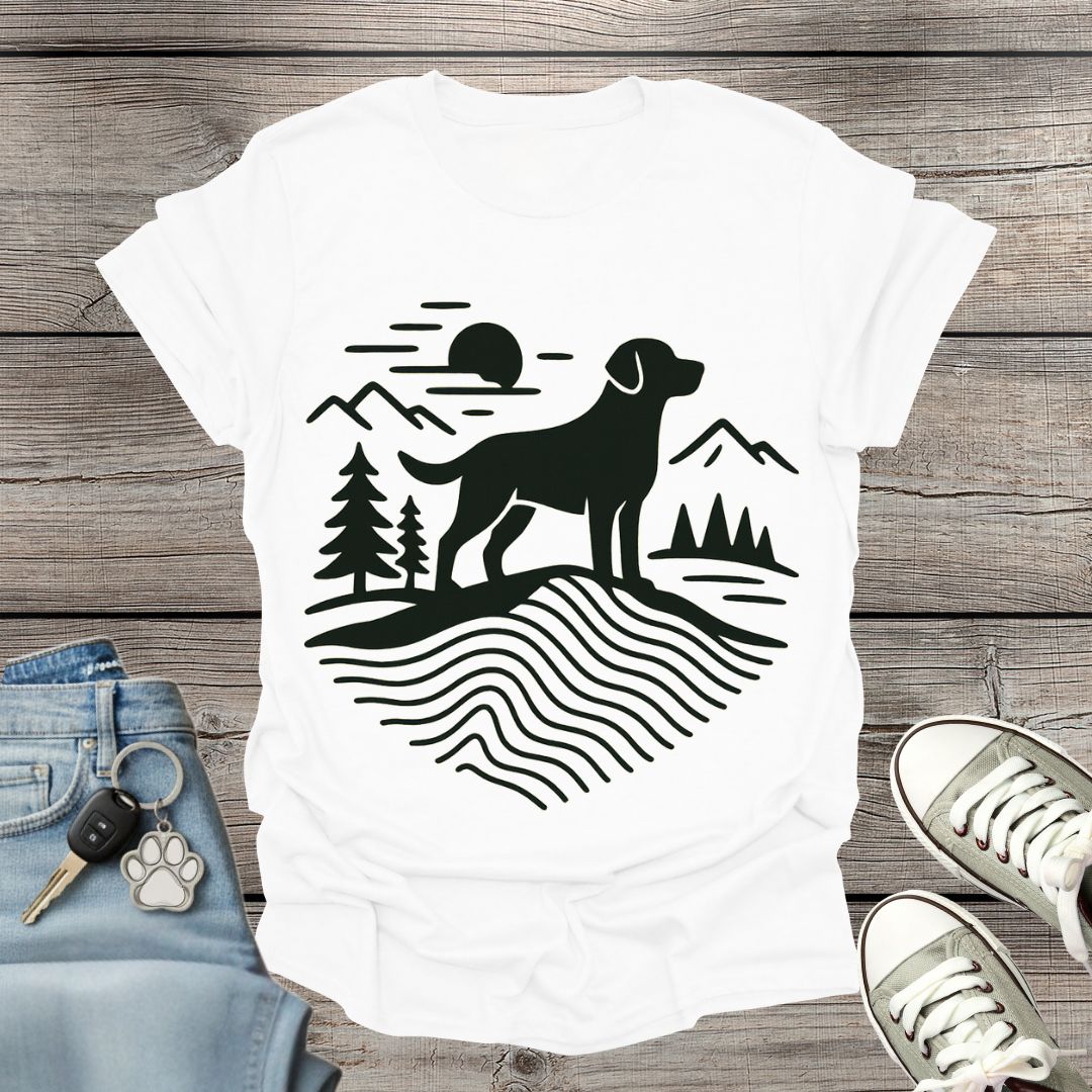 Dog Hiking Minimalist T-Shirt
