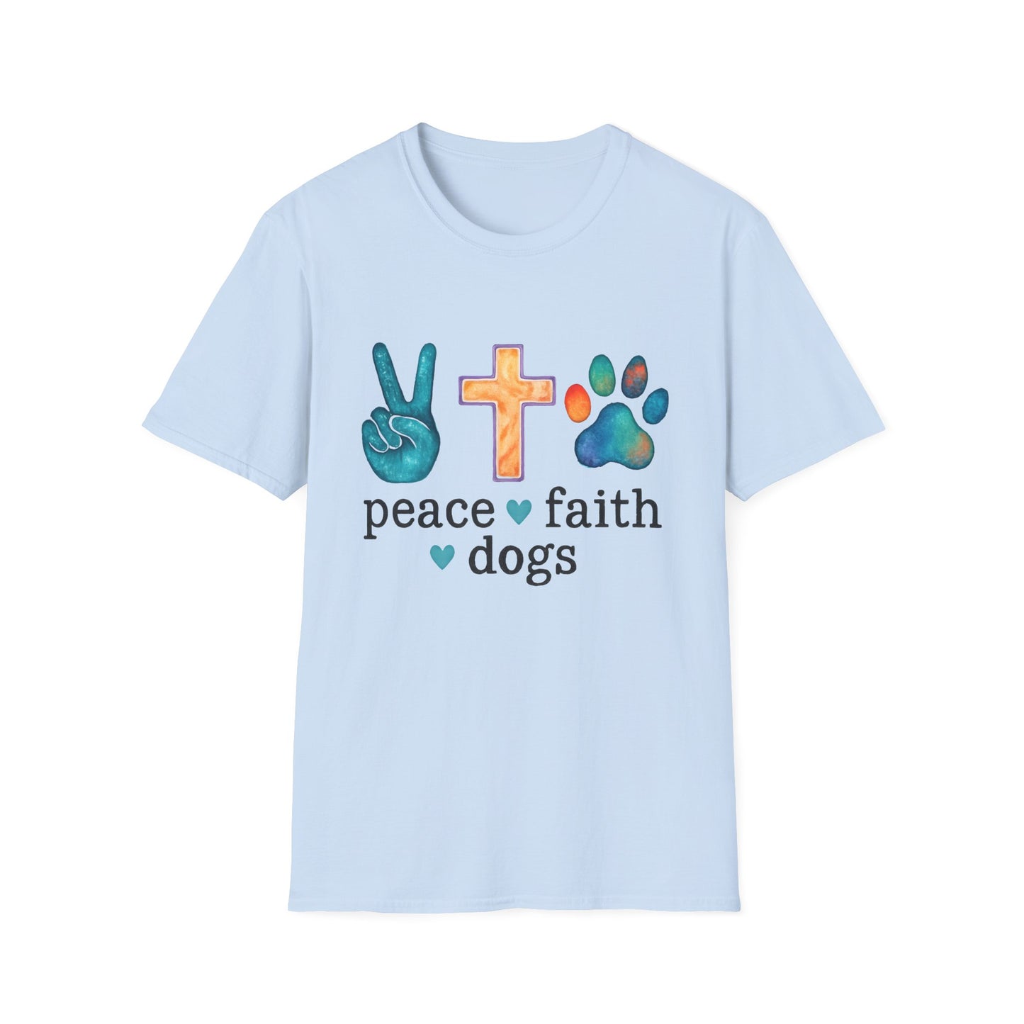 Peace, Faith, Dogs T-Shirt