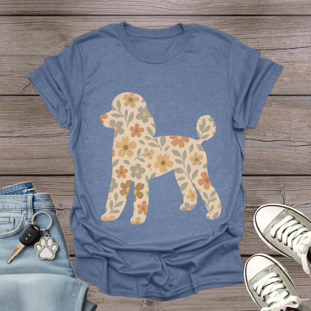 Poodle Floral T-Shirt