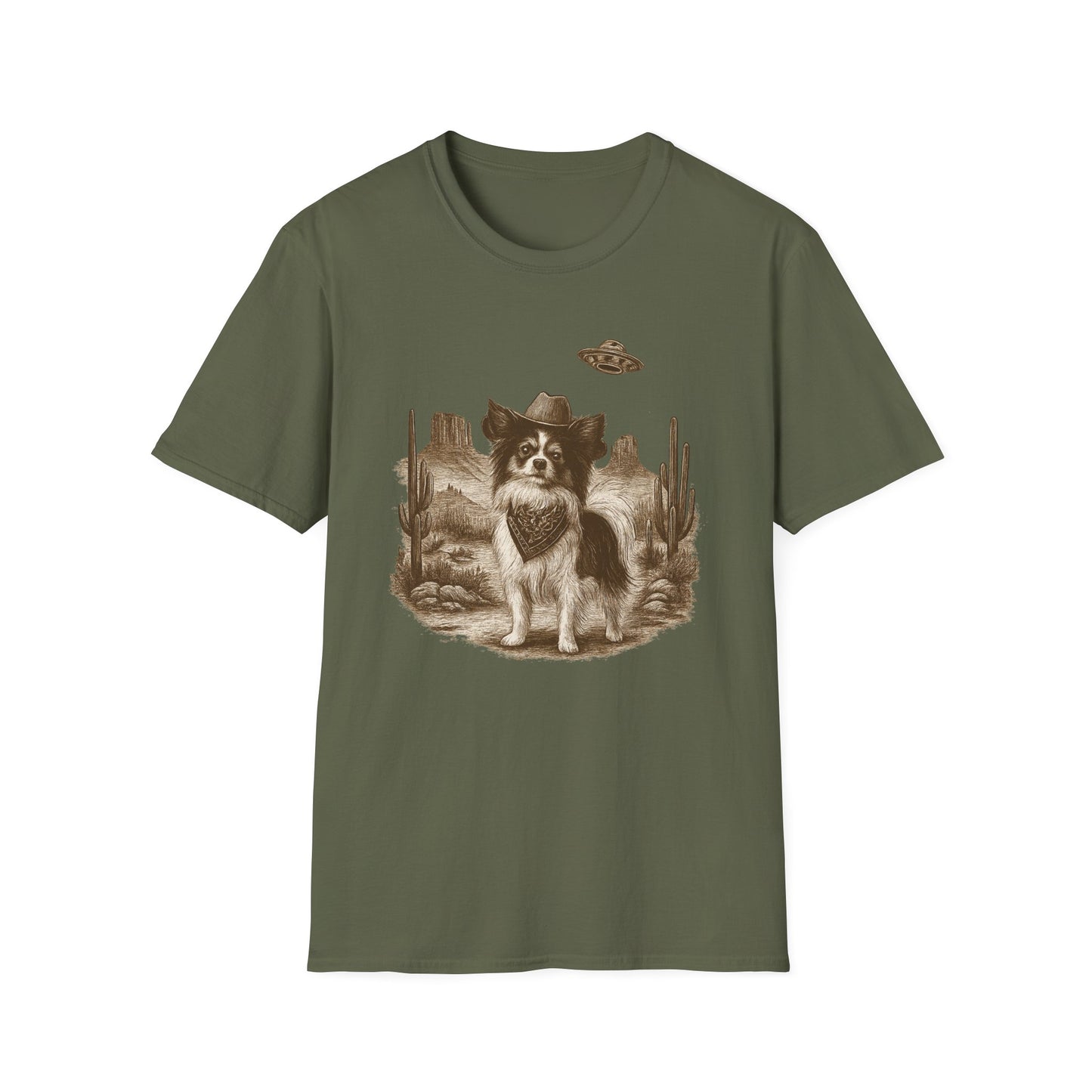 Western UFO Papillion T-Shirt