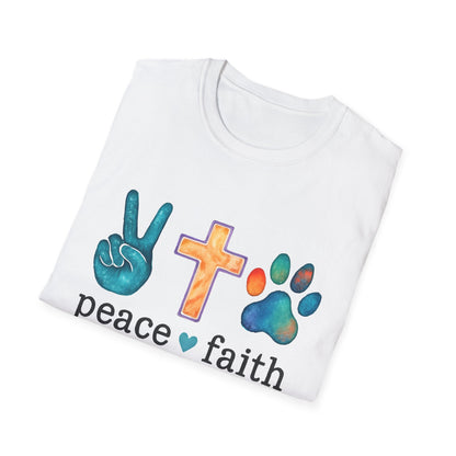 Peace, Faith, Dogs T-Shirt