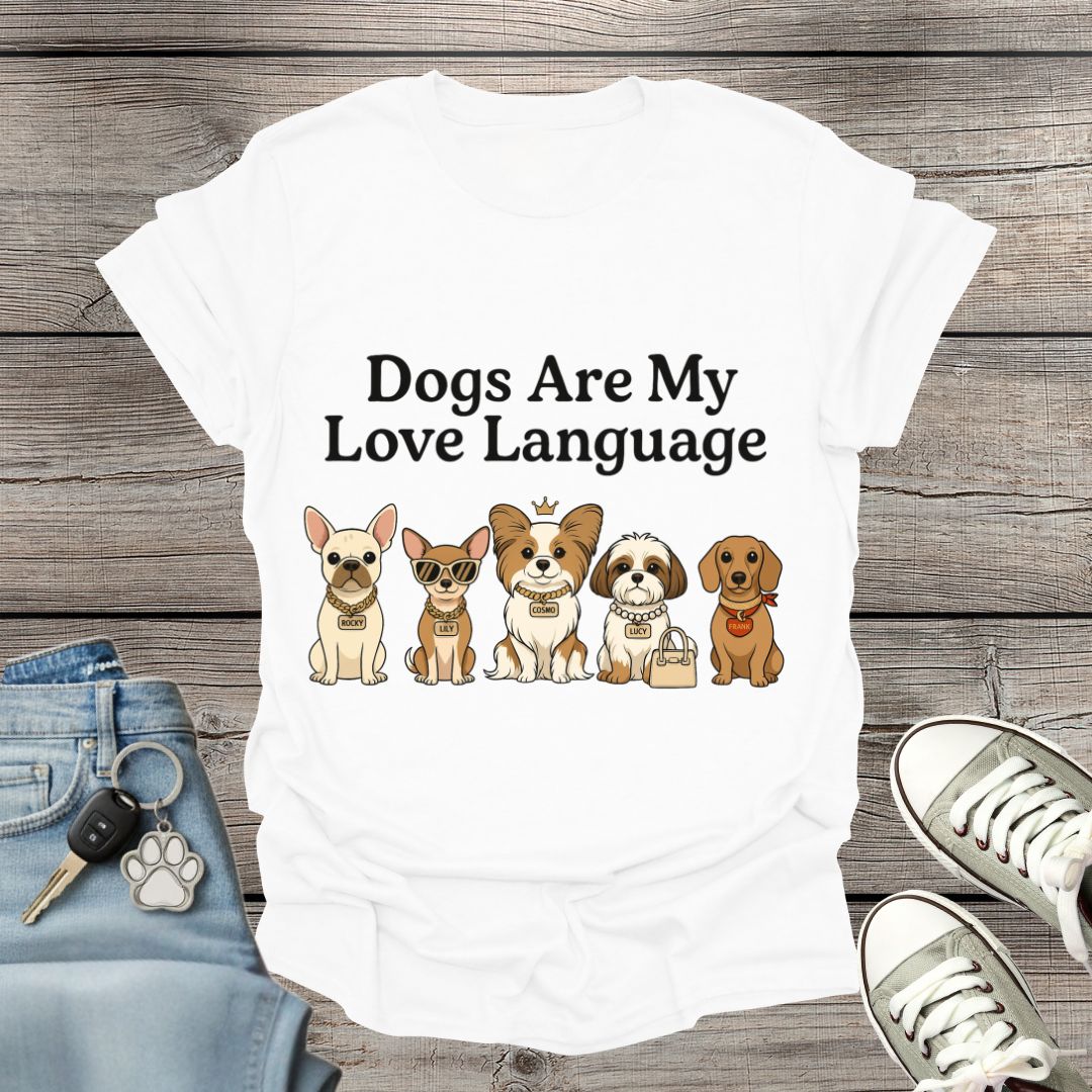 Dogs Are My Love Language T-Shirt