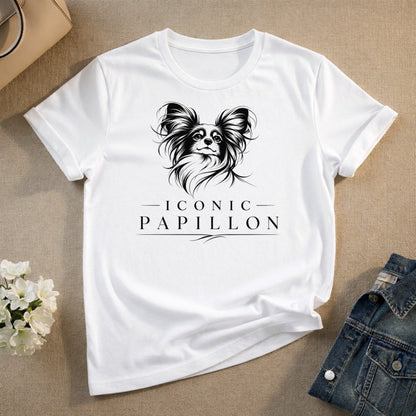 Iconic Papillon Graphic Print Casual Fashion T-Shirt