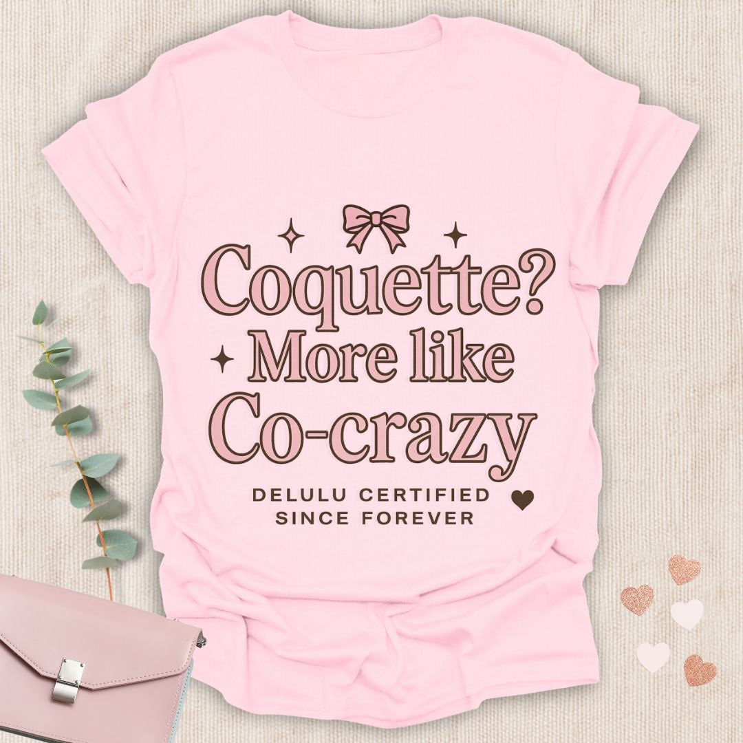 Coquette Co-Crazy Pink Bow T-Shirt