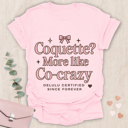 Coquette Co-Crazy Pink Bow T-Shirt