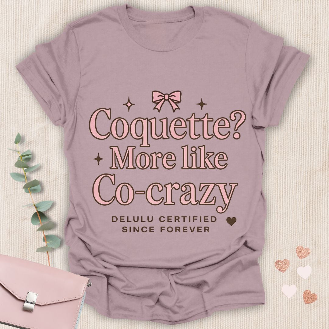 Coquette Co-Crazy Pink Bow T-Shirt