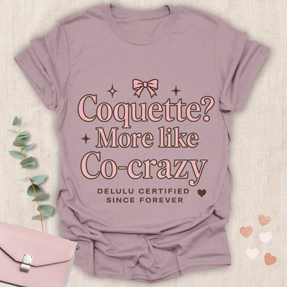 Coquette Co-Crazy Pink Bow T-Shirt