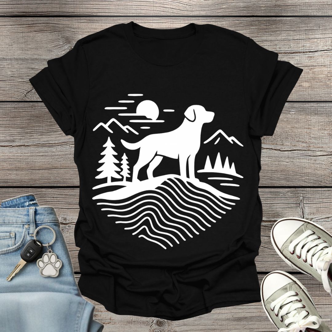 Dog Hiking Minimalist T-Shirt