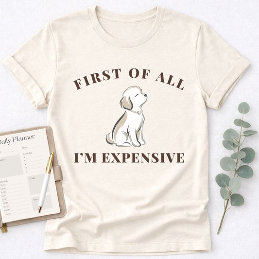 First of All I'm Expensive T-Shirt