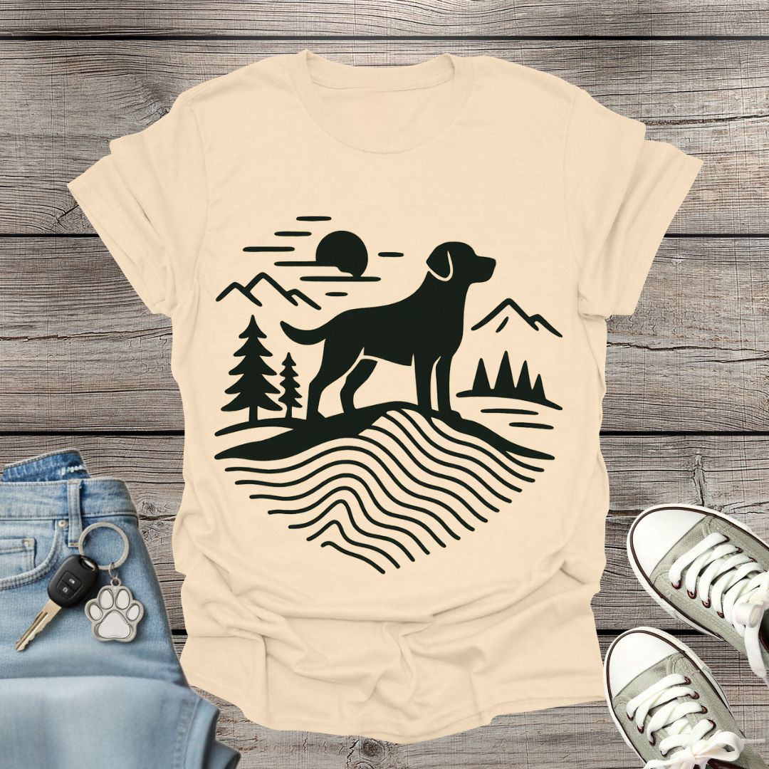 Dog Hiking Minimalist T-Shirt