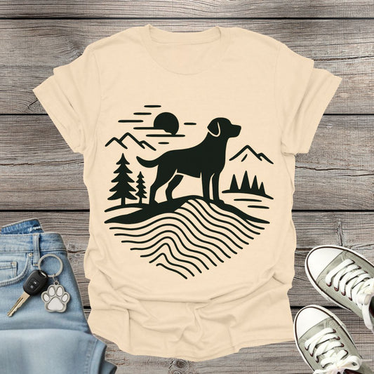 Dog Hiking Minimalist T-Shirt