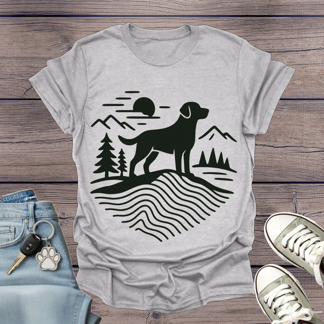 Dog Hiking Minimalist T-Shirt