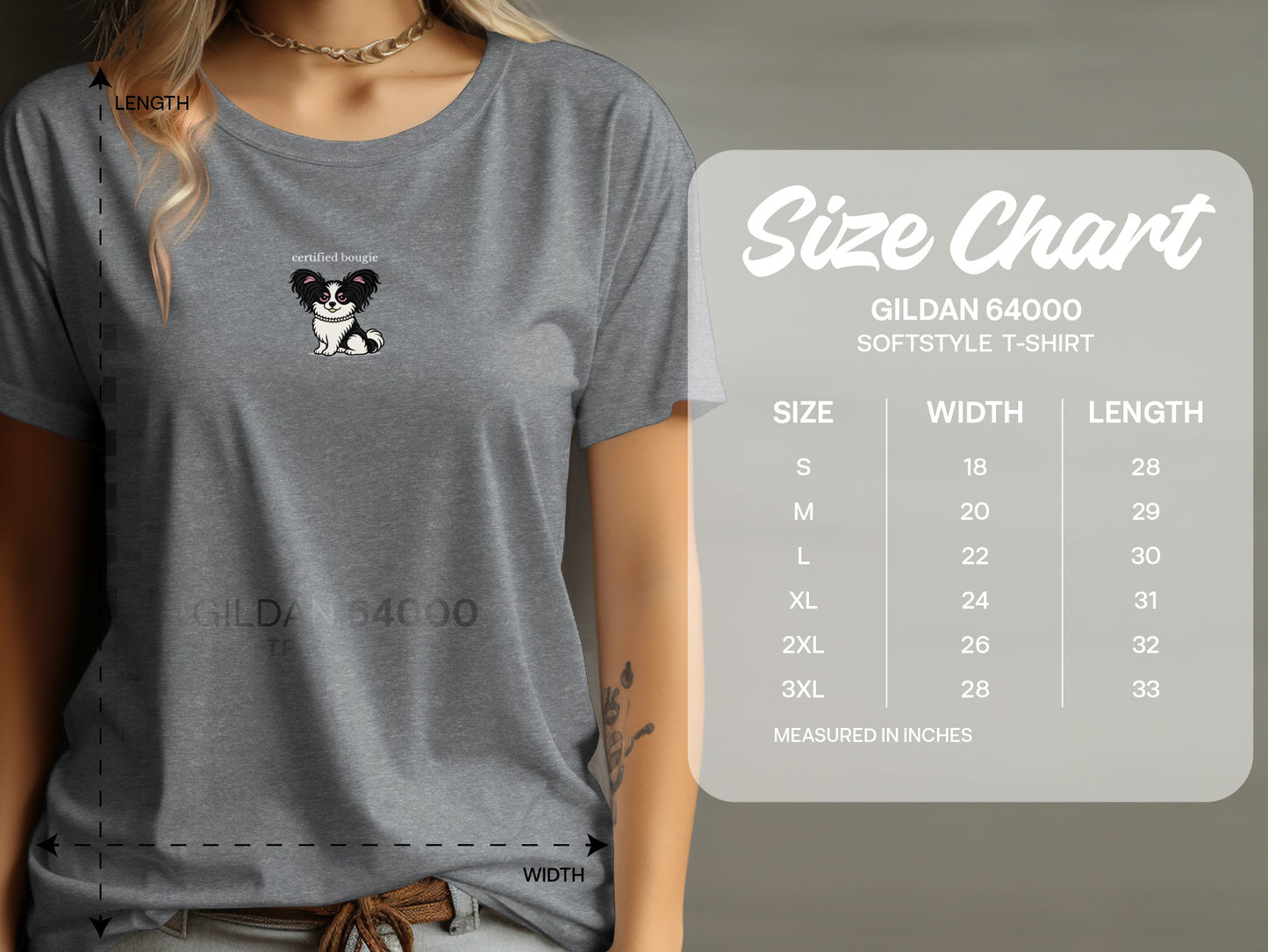 Certified Bougie Dog Gildan 64000 Softstyle T-shirt