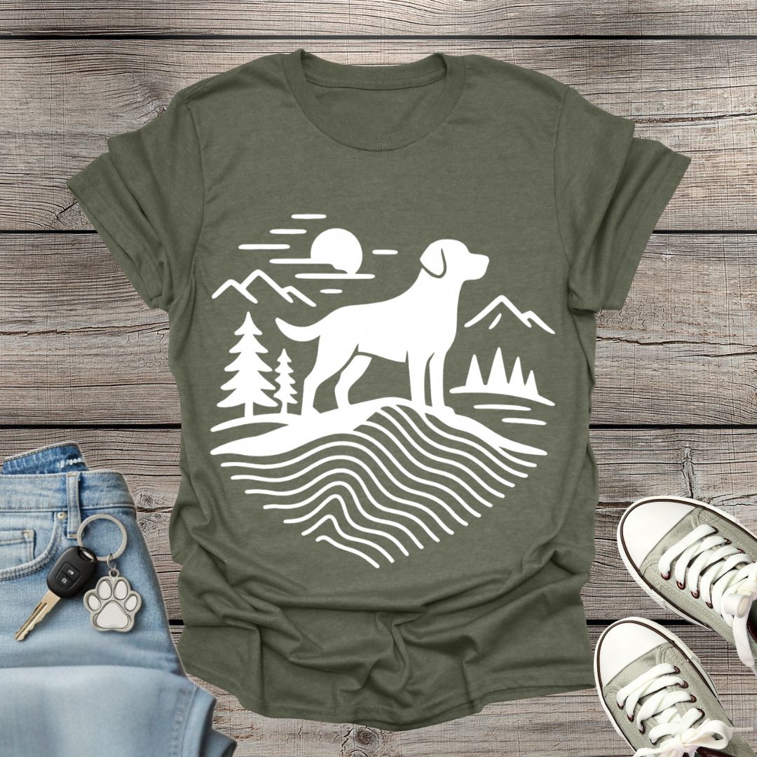Dog Hiking Minimalist T-Shirt