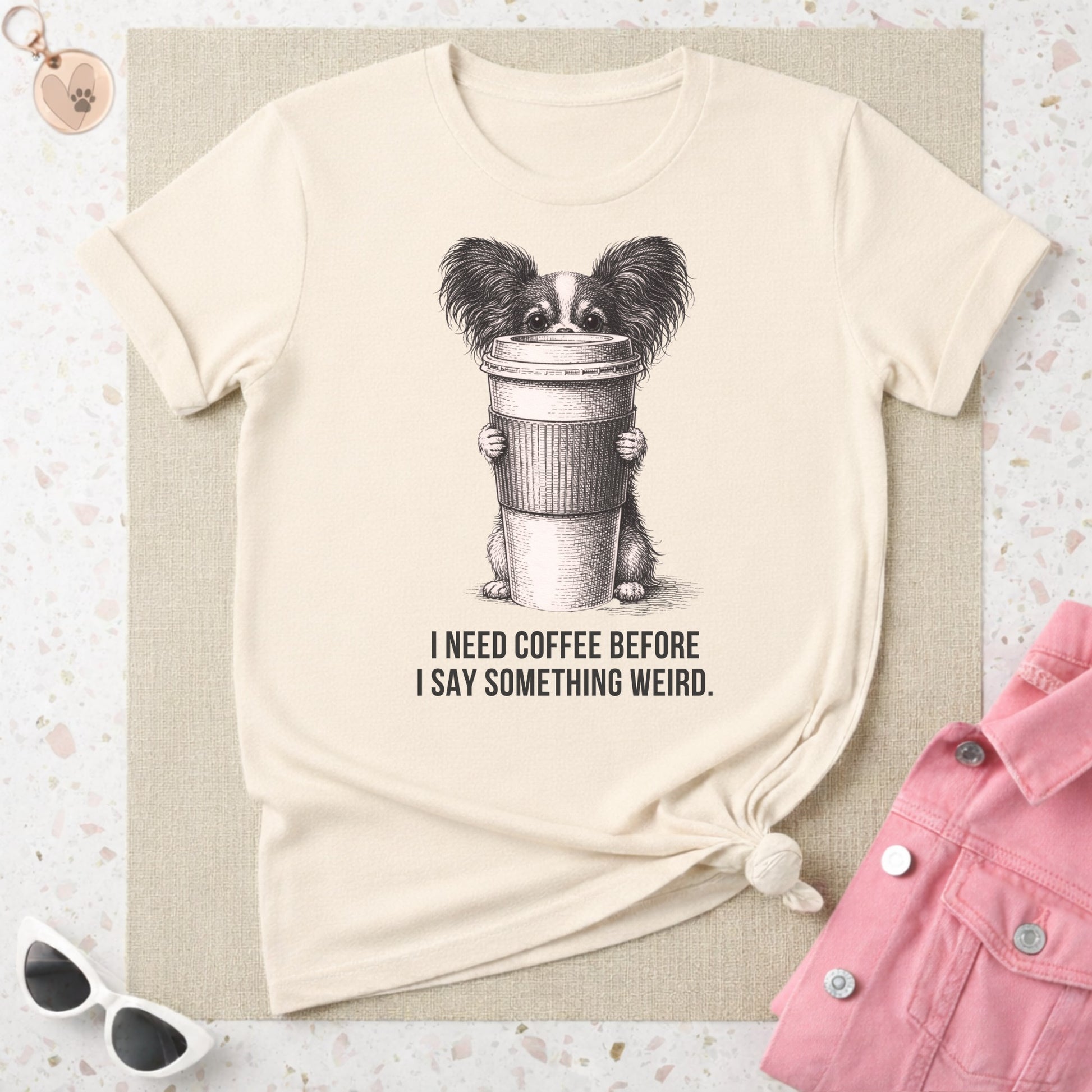 I Need Coffee Before I Say Something Weird t-shirt
