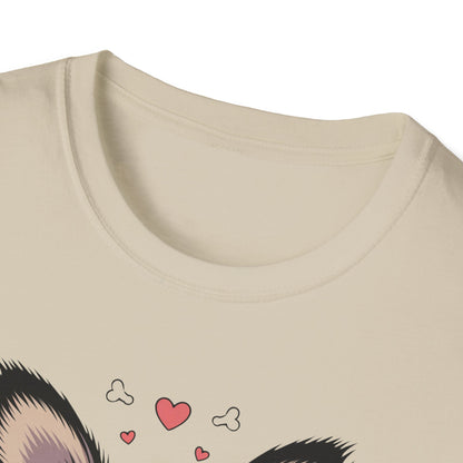 Easily Distracted by Papillon Ears T-Shirt, Dog Lover T-Shirt, Pet Gifts, Funny Canine Tee, Unisex Dog Mom Shirt