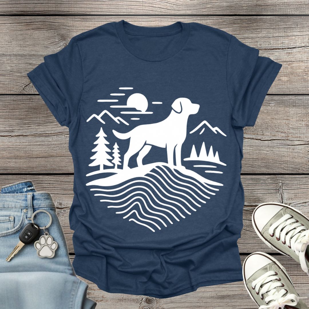 Dog Hiking Minimalist T-Shirt