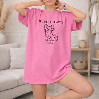 Elevated Elegance Papillon Graphic T-Shirt