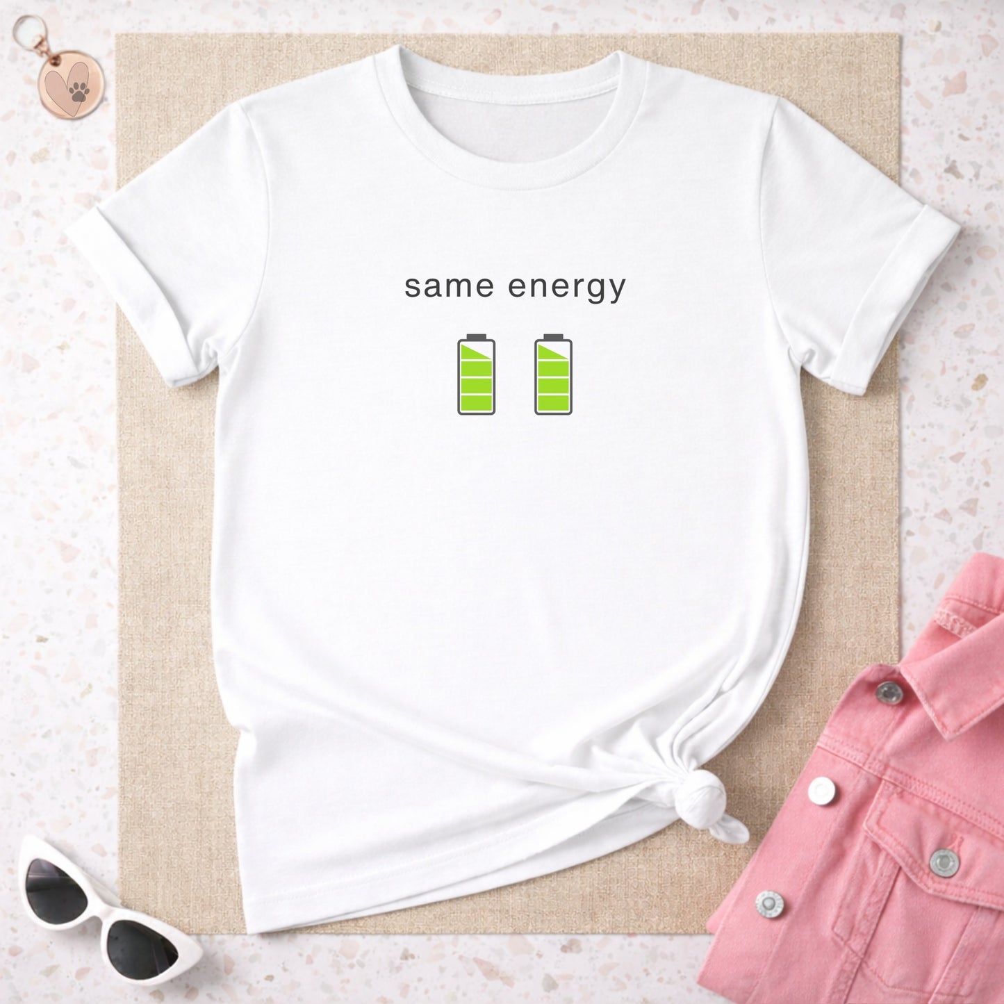Same Energy Graphic T-Shirt Casual Wear Apparel