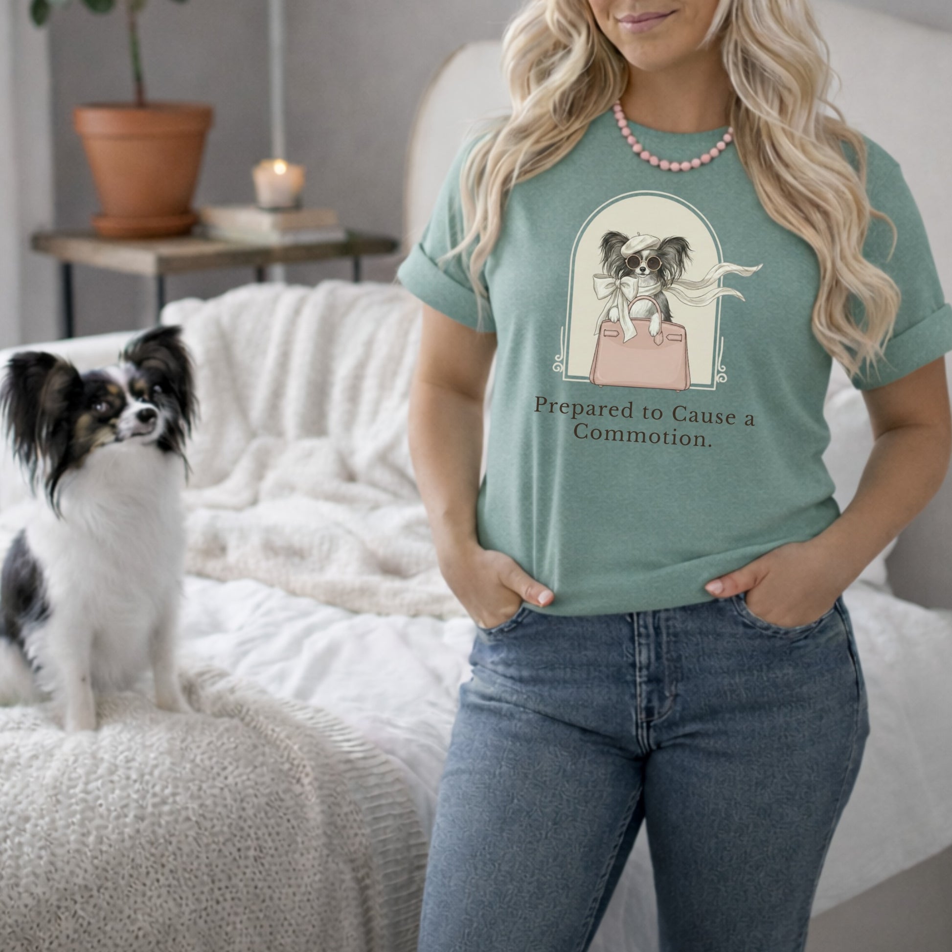 Prepared to Cause a Commotion T-shirt for Women