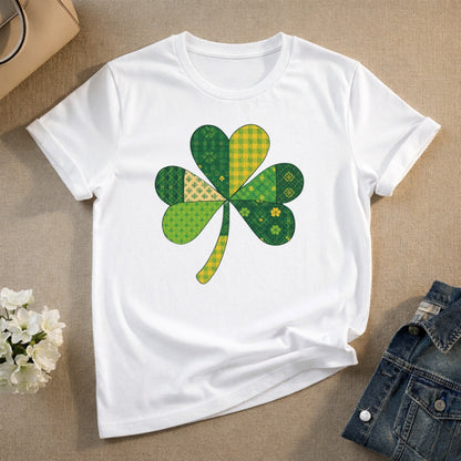 Lucky Clover Graphic Tee for Casual Wear