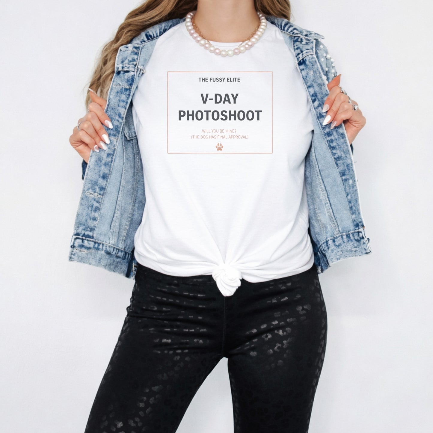 The Fussy Elite V-Day Photoshoot T-shirt