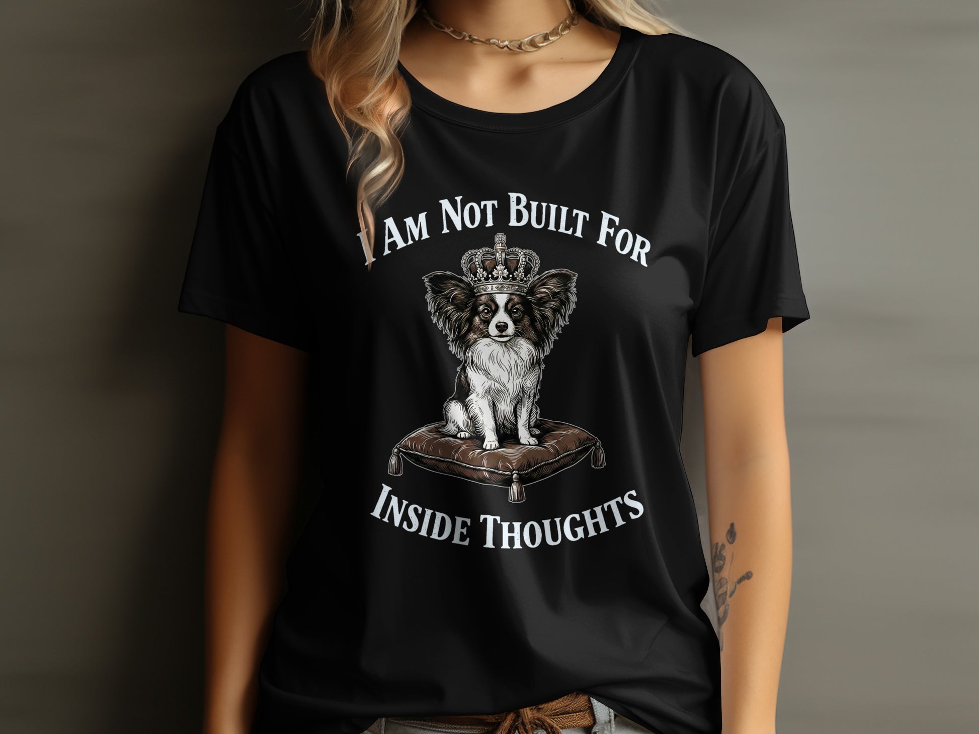 I Am Not Built For Inside Thoughts Dog T-Shirt