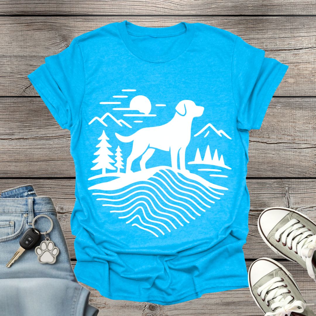 Dog Hiking Minimalist T-Shirt