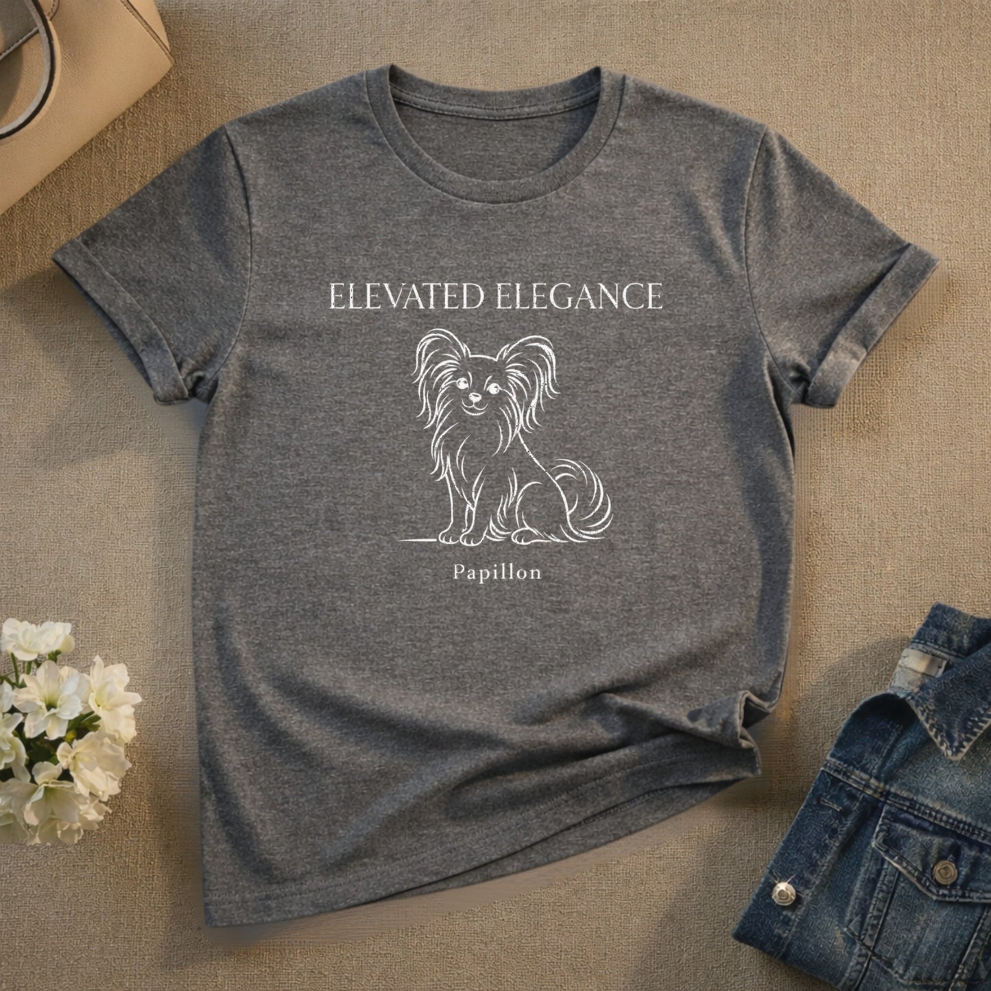 ELEVATED ELEGANCE Papillon Graphic T-Shirt