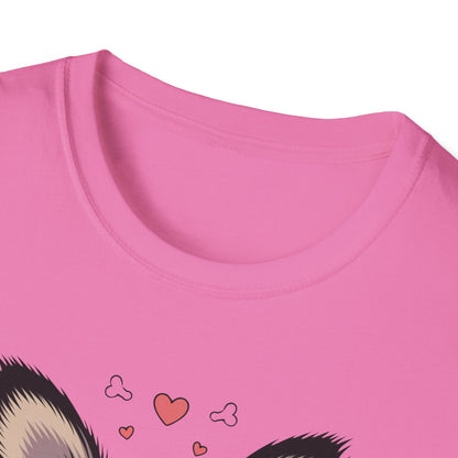 Easily Distracted by Papillon Ears T-Shirt, Dog Lover T-Shirt, Pet Gifts, Funny Canine Tee, Unisex Dog Mom Shirt