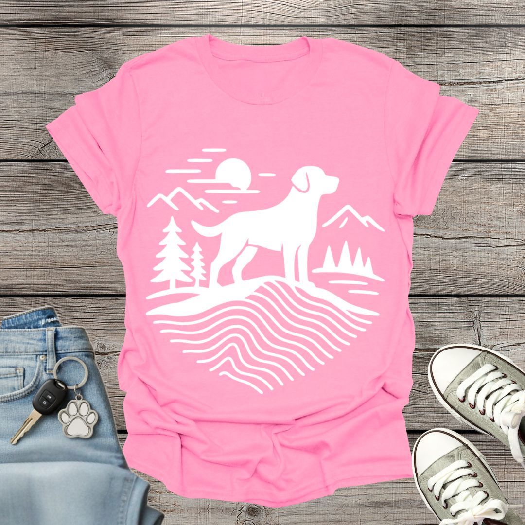 Dog Hiking Minimalist T-Shirt