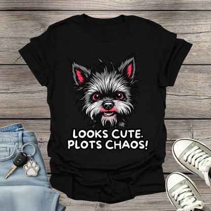 Affenpinscher Plots Chaos T-Shirt