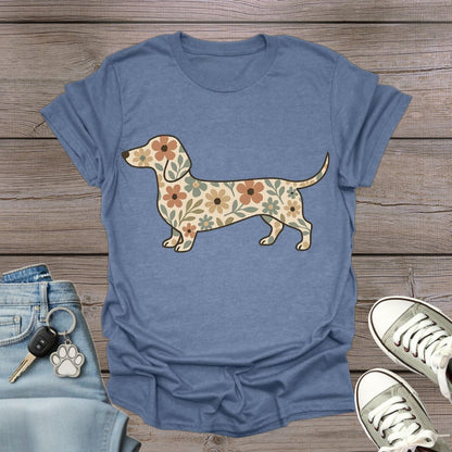 Dachshund Floral T-Shirt