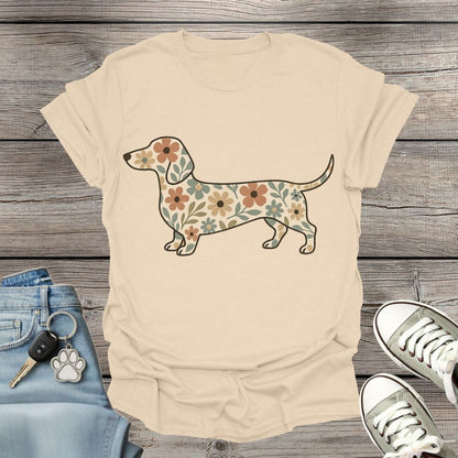 Dachshund Floral T-Shirt