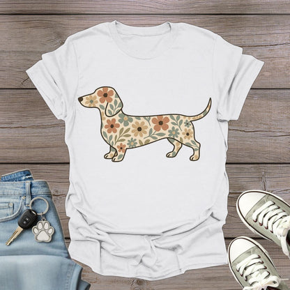 Dachshund Floral T-Shirt