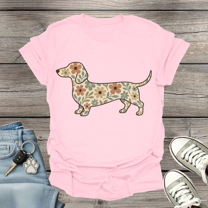 Dachshund Floral T-Shirt
