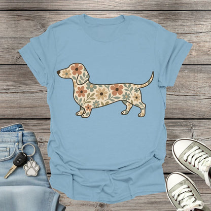 Dachshund Floral T-Shirt