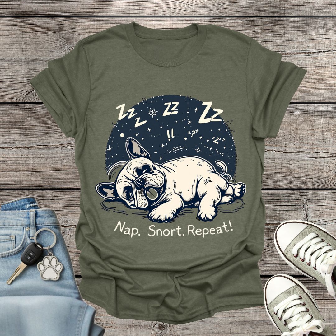 French Bulldog  Repeat T-Shirt