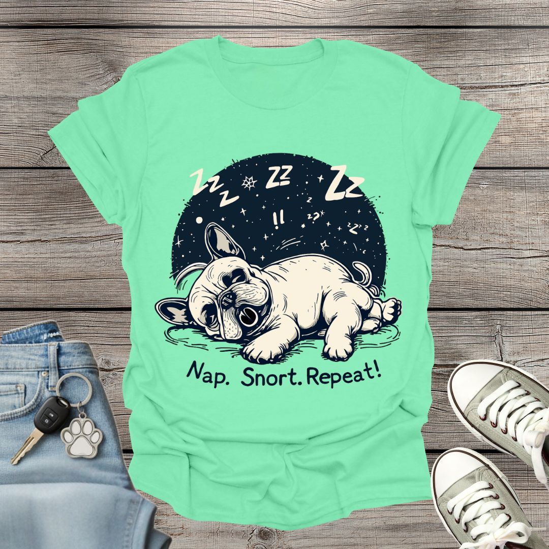French Bulldog  Repeat T-Shirt
