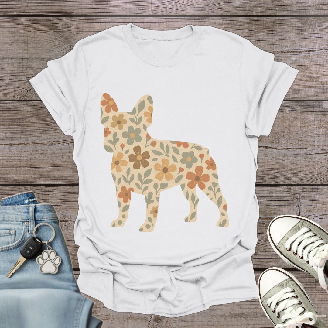 French Bulldog Floral T-Shirt