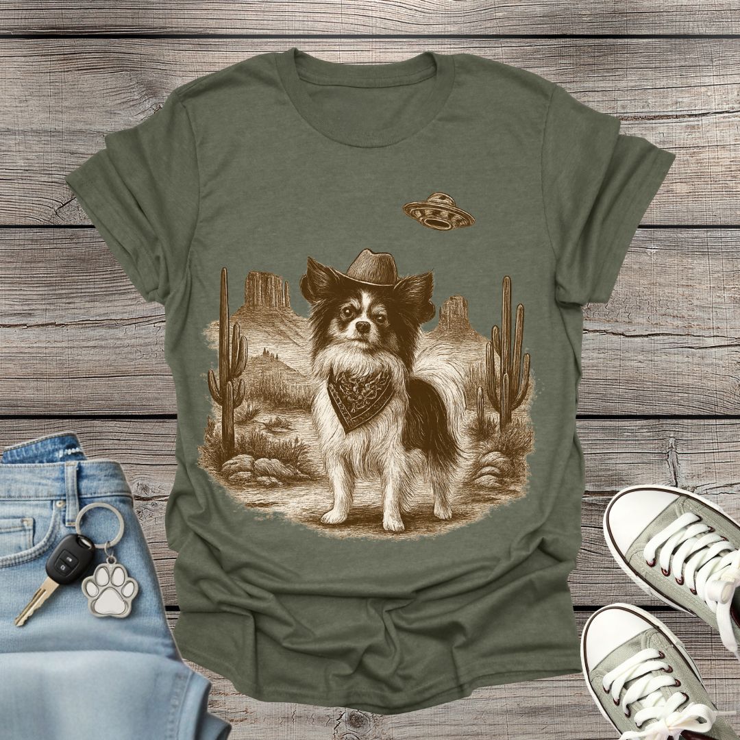 Papillon Western UFO T-Shirt