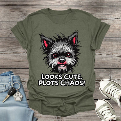 Affenpinscher Plots Chaos T-Shirt