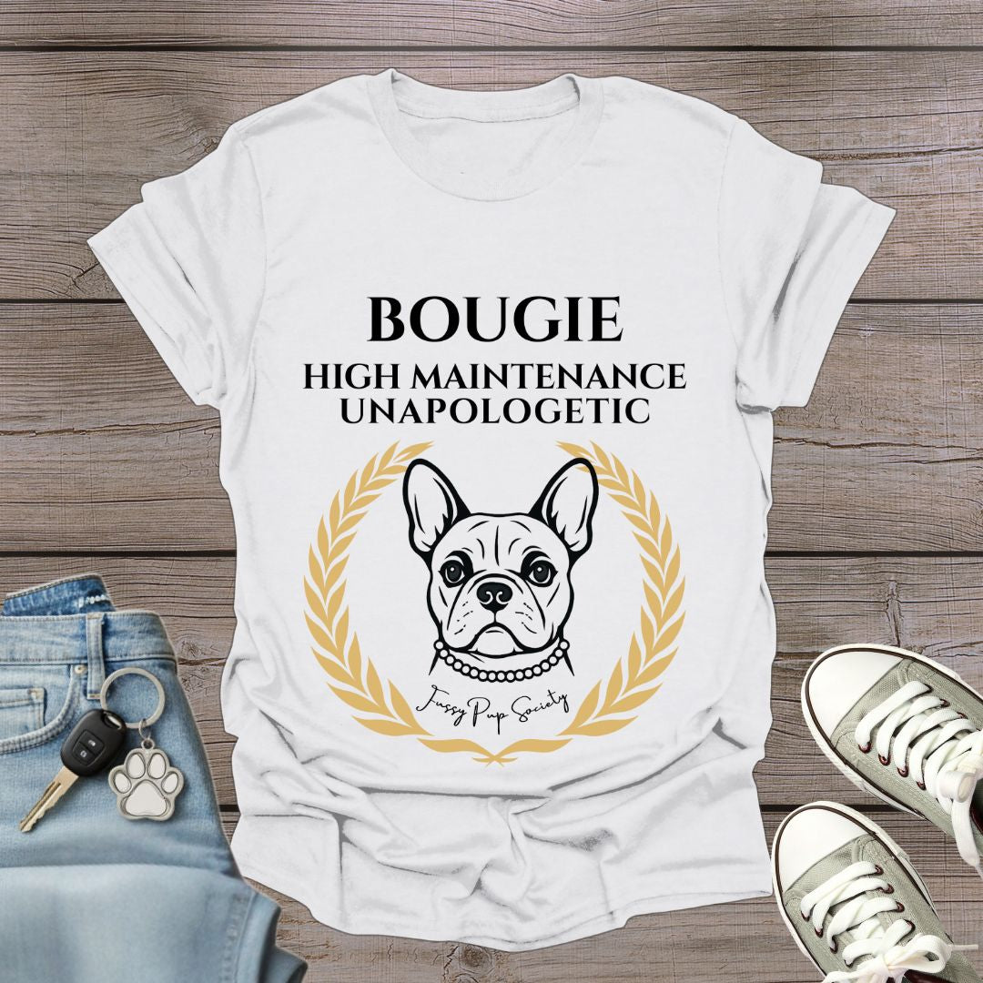 French Bulldog Bougie & Unapologetic T-Shirt