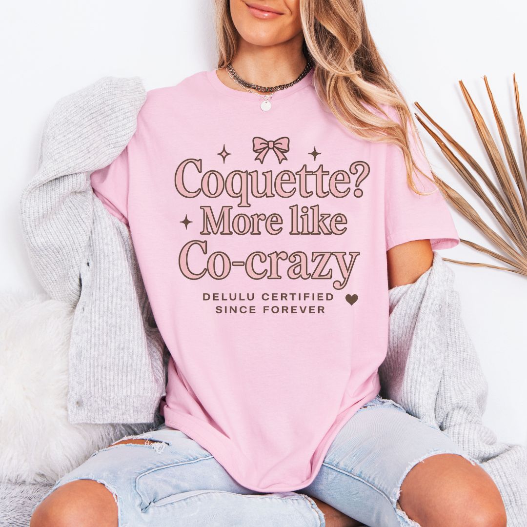 Coquette Co-Crazy Pink Bow T-Shirt