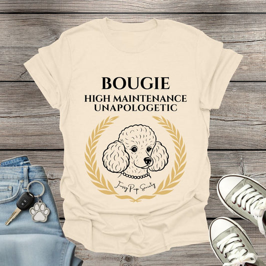 Miniature/Toy Poodle Bougie & Unapologetic T-Shirt