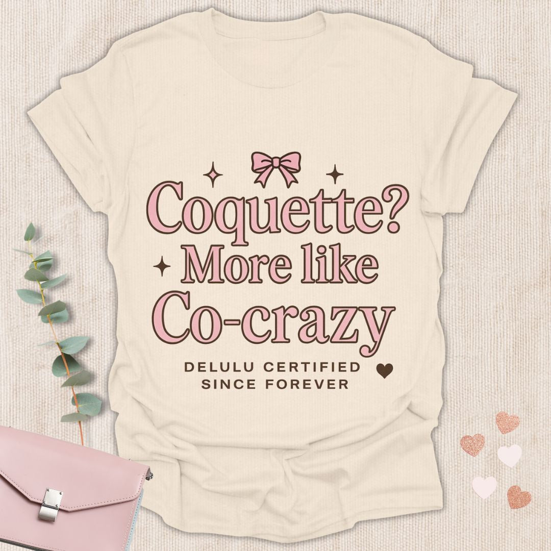 Coquette Co-Crazy Pink Bow T-Shirt