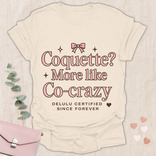 Coquette Co-Crazy Pink Bow T-Shirt