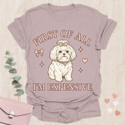First of All I’m Expensive T-Shirt